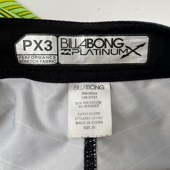 Billabong Platinum PX3 Performance Stretch Board Shorts, Size Youth XL, 26 waist - Picture 5 of 5